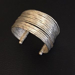 Silver cuff bracelet
